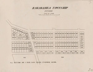 Kakaramea township (extension).
