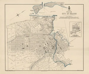 Plan of City of Nelson / R.T. Sadd, Chief Surveyor ; G.H. King, draughtsman, Nelson.