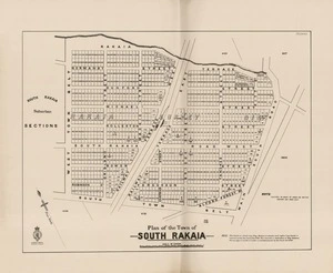 Plan of the Town of South Rakaia.