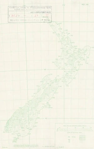 General purpose meteorological plotting chart of New Zealand  / drawn by the Dept. of Lands & Survey, N.Z.