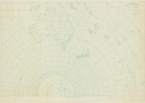 Upper air data plotting chart of Indian Ocean and South Pacific Ocean : ... chart at ... G.M.T. ...  / drawn by the Department of Lands & Survey, N.Z.