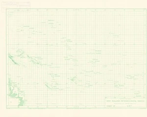 Map of meteorological stations in Oceania : chart at ___ G.M.T. ___.
