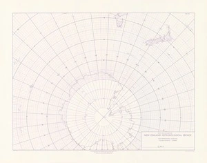 Map of meteorological stations in the Indian Ocean, Antarctica and South Pacific Ocean / drawn by the Dept. of Lands and Survey, N.Z.