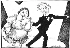 Bill English and Paula Bennett do the tango