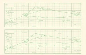 New Caledonia-Society Islands routes meteorological plotting charts / drawn by the Dept. of Lands & Survey, N.Z.