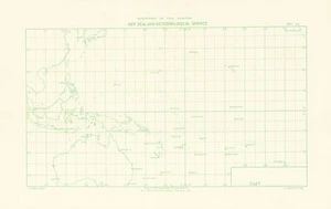 New Zealand Meteorological Service map of the central Pacific / drawn by the Department of Lands & Survey.
