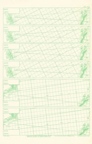 Trans-Tasman routes meteorological plotting charts / drawn by the Dept. of Lands & Survey, N.Z.