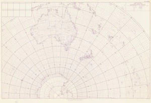 Upper air data plotting chart of Indian Ocean and South Pacific Ocean / drawn by the Department of Lands and Survey, N.Z.