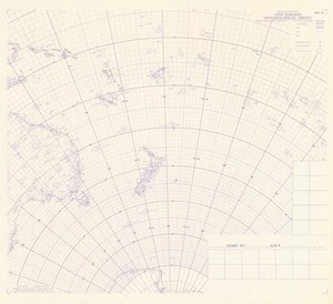 Upper air data plotting chart of the South Pacific / drawn by the Department of Lands & Survey.