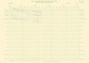 Upper wind time section / New Zealand Meteorological Service ; drawn by the Dept. of Lands & Survey, N.Z.