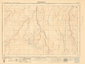 Huiarau / drawn and published by the Lands and Survey Dept., N.Z.