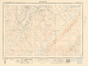 Te Weta / drawn and published by the Lands and Survey Dept., N.Z.