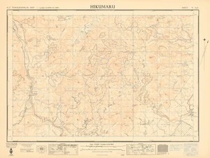 Hikumaru / drawn and published by the Lands and Survey Dept., N.Z.