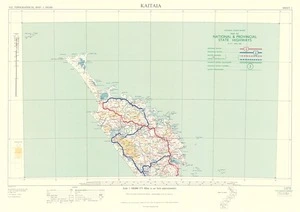 Map of national & provincial state highways as at 1 April 1960 / National Roads Board.