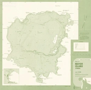 Map of Mayor Island (Tuhua).