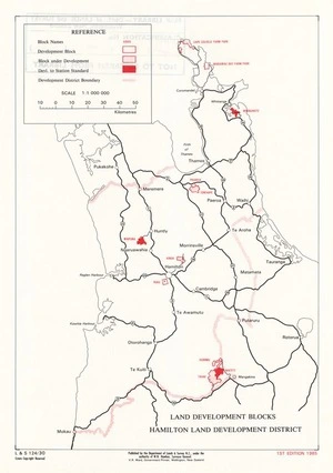 Land development blocks, Hamilton Land Development District.