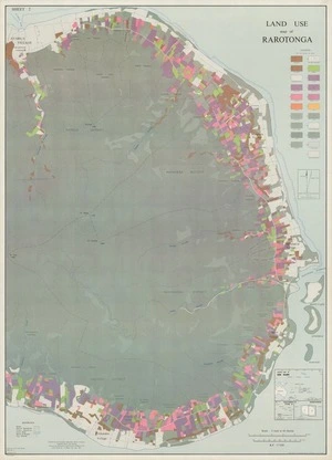 Land use map of Rarotonga.