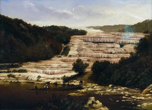 Ball, Thomas, 1833-1906 :Pink Terraces. After a photograph by Mr Valentine 1887