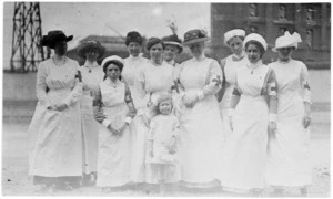 Group of St John Ambulance nurses, Wellington