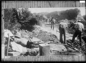 Road making at Shrapnel Gully, Gallipoli - Photograph taken by J M