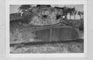 New Zealand army 19 Battalion McInnes' tank, San Michele, Italy