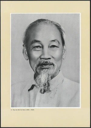 Photographic poster of Ho Chi Minh