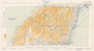 Aeronautical chart ICAO 1:500000. Dunedin SE 46/166¹/₂.