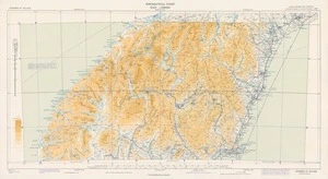 Aeronautical chart ICAO 1:500000. Dunedin SE 46/166¹/₂.