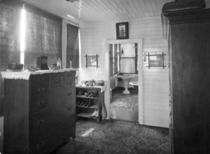 Head, Samuel Heath, d 1948 :Dressing room interior