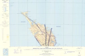 Aeronautical chart including RNZAF low level routes (jet) : [New Zealand].