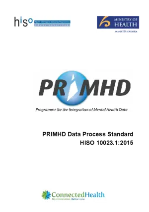 PRIMHD data process standard. HISO 10023.1:2015.