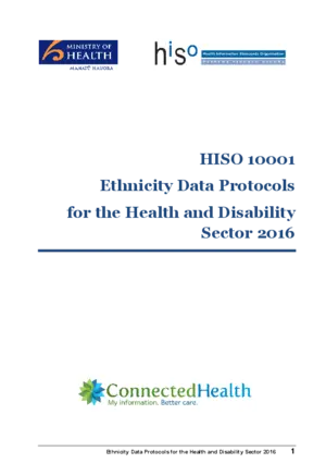HISO 10001 Ethnicity data protocols for the health and disability sector 2016