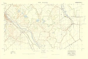 Gordonton, New Zealand / drawn for G.H.Q. N.Z. Military Forces by Lands and Survey Department.