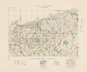 New Plymouth / B.A.B. ; drawn at the Head Office, Lands and Survey Department, Wellington, from plane table surveys.