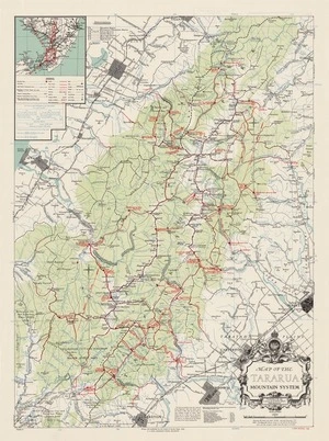 Map of the Tararua mountain system / drawn and published by the Lands & Survey Dept., N.Z.