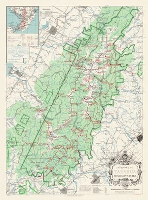 Map of the Tararua mountain system / drawn and published by the Lands & Survey Dept., N.Z.