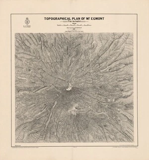Topographical plan of Mt. Egmont (Taranaki) / surveyed by H.M. Skeet, 1900 ; W. Gordon del.