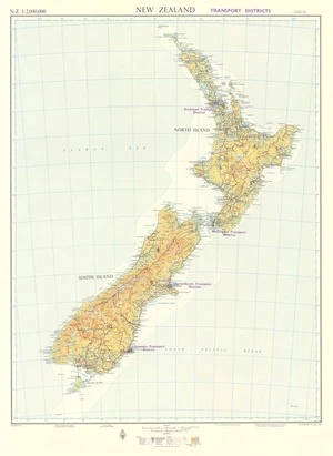New Zealand, Transport Districts.