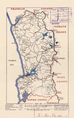 Map of Raglan County.