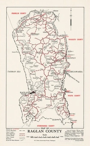 Map of Raglan County.
