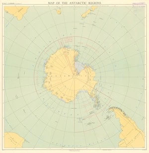 Map of the Antarctic regions.