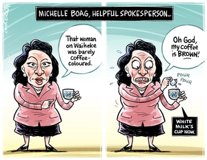 Michelle Boag. Helpful spokesperson