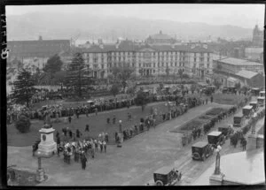 State funeral of Prime Minister William Ferguson Massey, Wellington