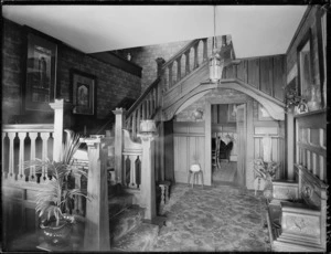 Entrance hall of house in Springfield Road, Christchurch
