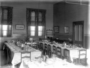 Dining room interior, Wellington College