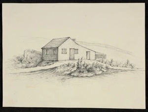 [Johnson, John] 1794-1848. Attributed works :Major Richmond's cottage, Auckland. [Between 1840 and 1843?]