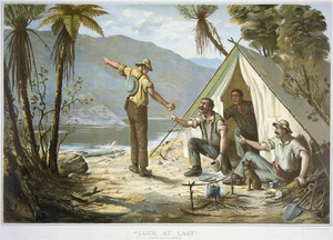 Steele, Louis John 1843-1918 :Luck at last; painted by L.J. Steele. Auckland, Wilson & Horton, 1897.