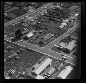 Timber yard and surrounding area, Auckland