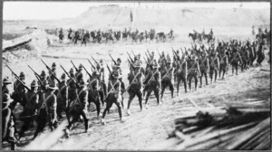 Wellington Infantry Battalion at El Kubri, Egypt