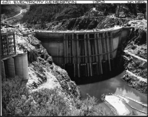 Hydro-electric dam, possibly Maraetai